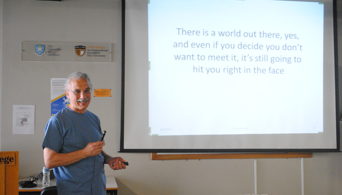 Dr Luke Prodromou, our guest speaker, delivered a very interactive and entertaining session